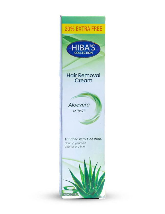 Hiba's Collecton Hair Removing Cream (Alovera extract) 120 ml